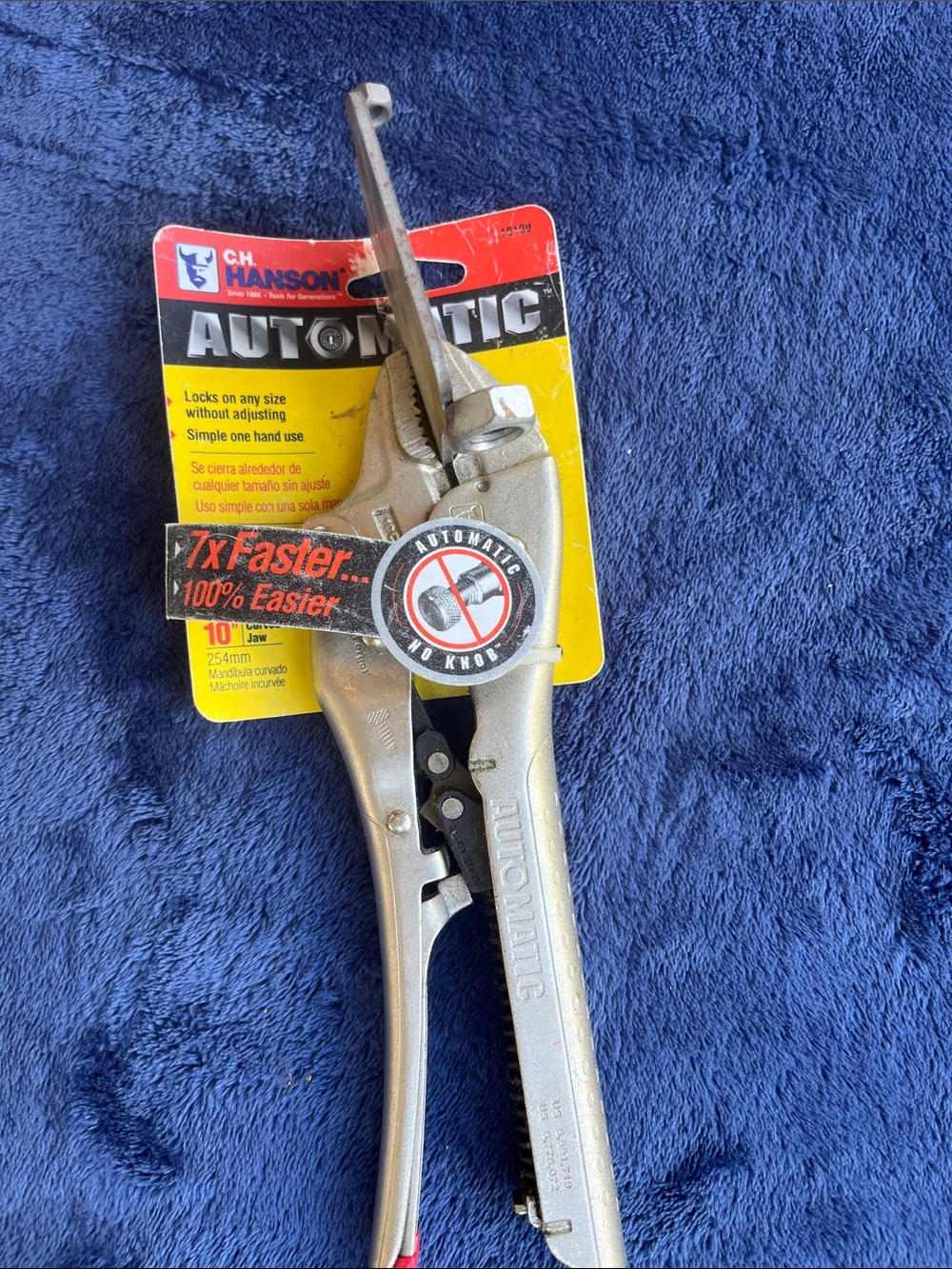 Automatic Locking Pliers - Silver